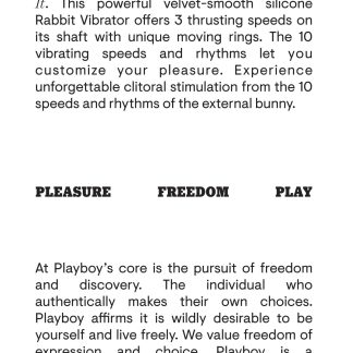 Playboy Pleasure - Hop to It - Rabbit Vibrator - Dark Purple