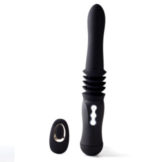 Max Silicone Thrusting Portable Love Machine - Black