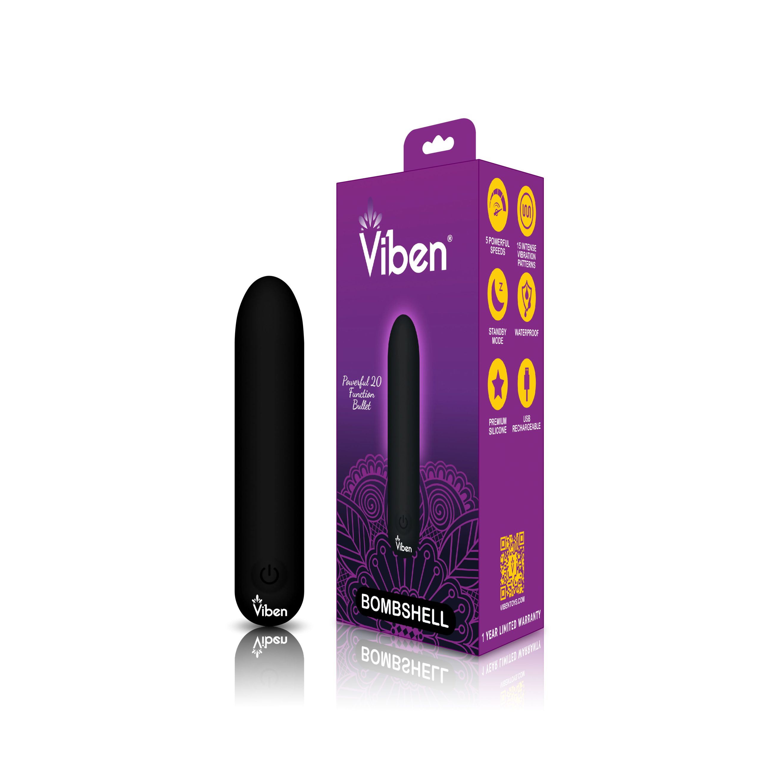 Bombshell Flexible Bullet - Black