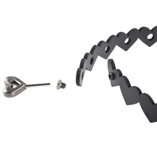 Heart Day Collar - Black