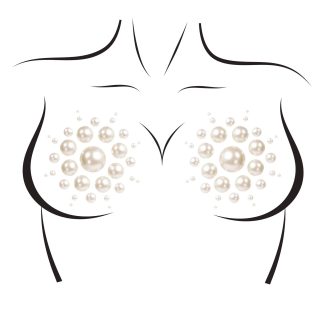 Isla Pearl Nipple Covers - White
