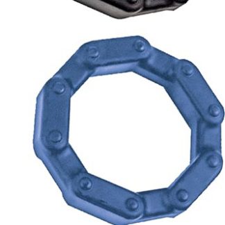 Anal-Ese Chainlink Cockrings - Black/blue/grey