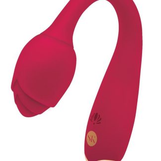 Secret Kisses Rosegasm Long Stem Flexi G-Spot Vibe Rose - Red