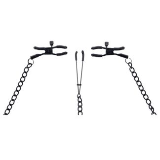 Saffron Nipple to Clit Set - Black