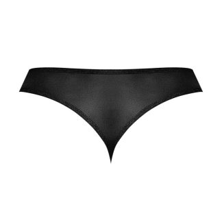 Sassy Lace - Open Ring Thong - Small/medium - Black