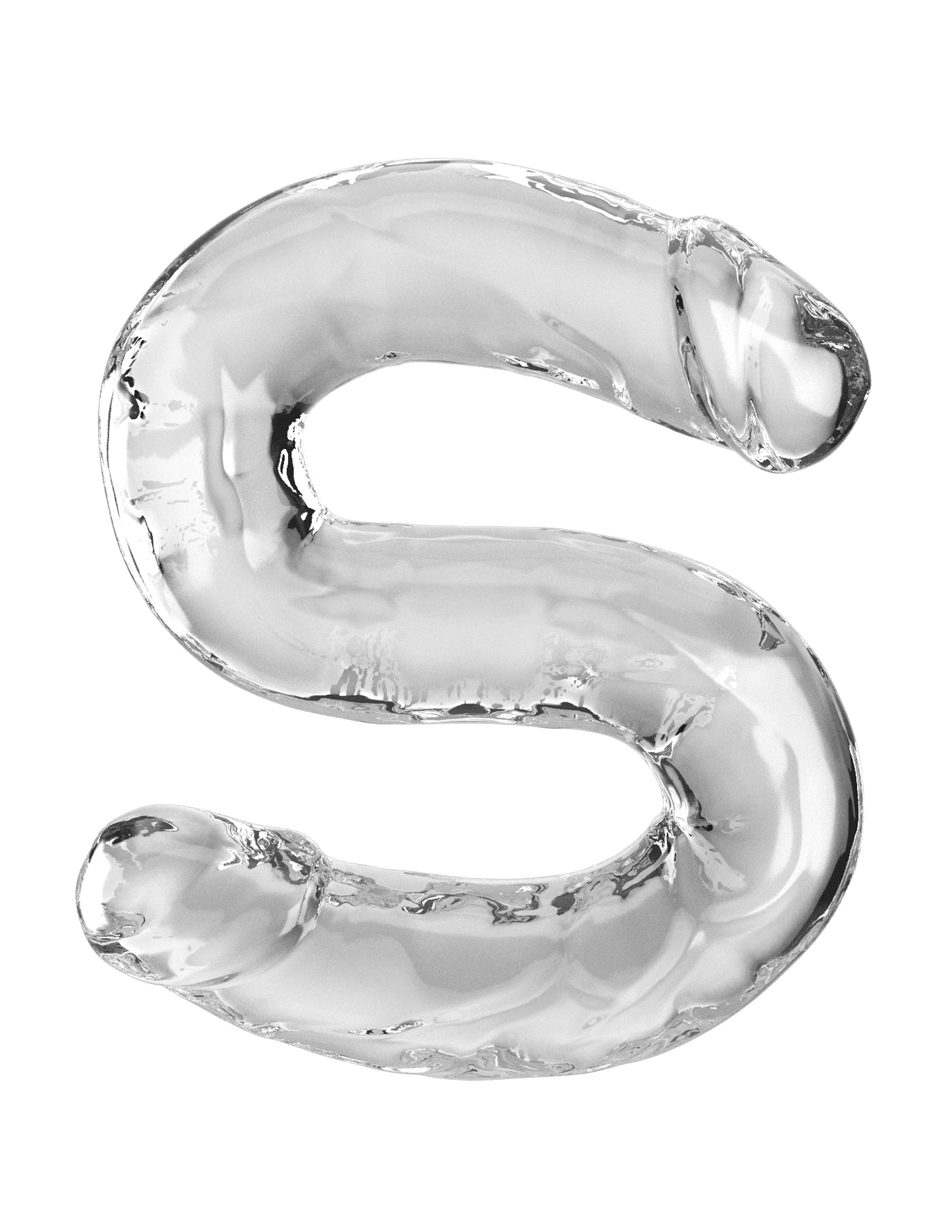 18 Inch Double Dildo - Clear