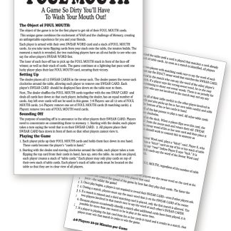 Foul Mouth Card Game