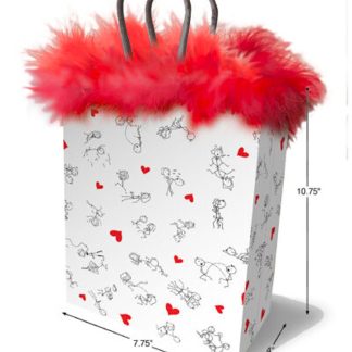 Stick Figures Gift Bag - Red