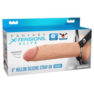 Fantasy X-Tensions Elite 8" Silicone Hollow Strap Dual Density - Light