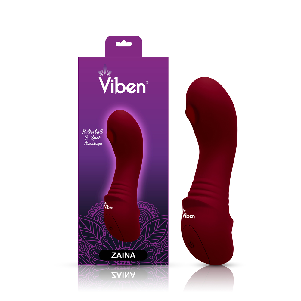 Zaina Mini Rollerball G-Spot Vibe - Ruby