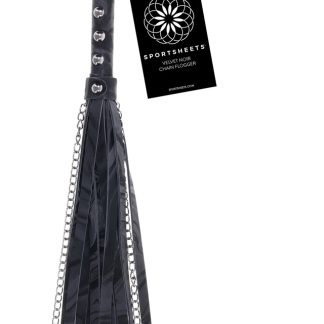Velvet Noir Chain Flogger