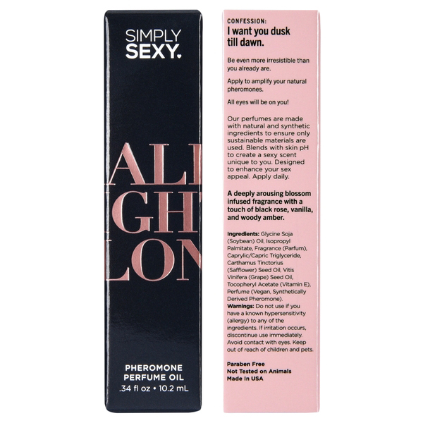 Simply Sexy All Night Long - Pheromone Perfume Oil Roll on - .34oz | 10.2ml