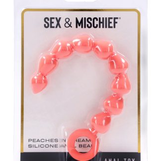 Peaches 'N Creame Silicone Anal Beads - Peach