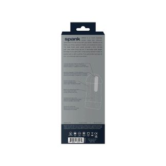 Spank Rechargeable Ultra-Grip Vibrating Stroker - Clear