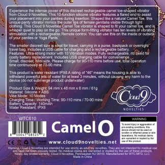 Cloud 9 Camel Toe Shaped Vibrator With Remote - Pink