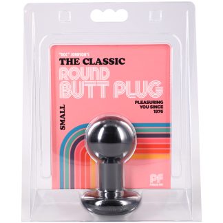 Round Butt Plug Small - Black