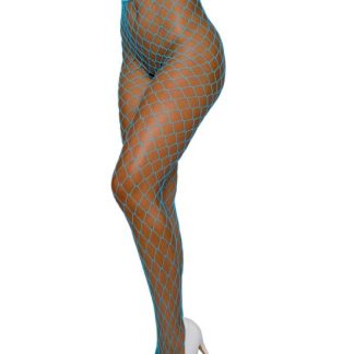 Pantyhose Fence Net - Os - Neon Blue