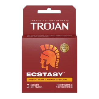 Trojan Ultra Ribbed Ecstasy - 3 Pack