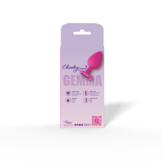 Gemma Purple Gem Pink Silicone Plug - Large