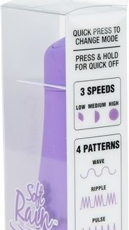 Soft Rain Power Bullet 3 Inch Breeze Coated 7 Function - Lavender