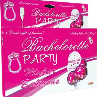 Bachelorette Party Foil Balloons 9 Pack Assorted Colors