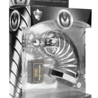 Asylum 4 Ring Locking Chastity Cage - Small/medium
