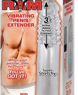Ram Vibrating Penis Extender - Clear