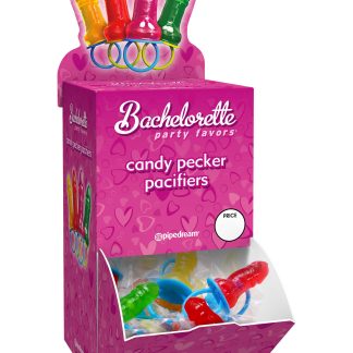 Bachelorette Party Favors Candy Pecker Pacifier 48 Pieces Display