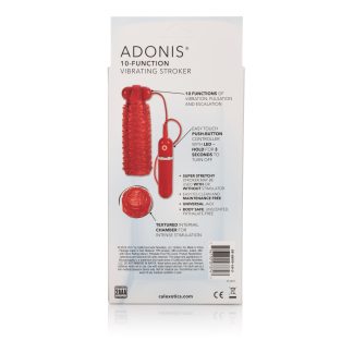 10-Function Adonis Vibrating Strokers - Red