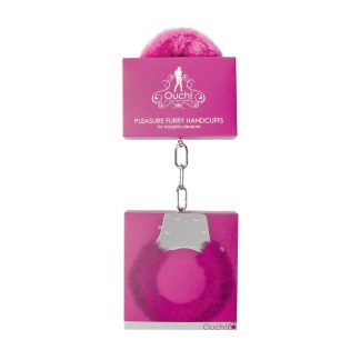 Pleasure Furry Handcuffs - Pink
