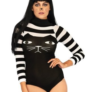 Striped Cat Bodysuit - One Size