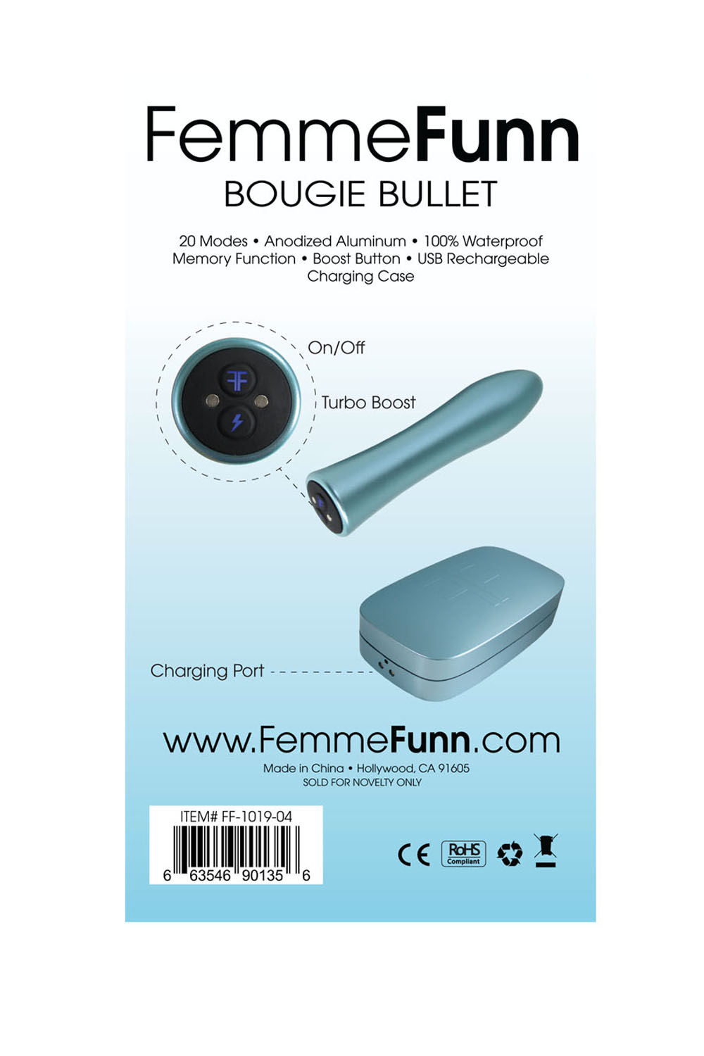 Bougie Bullet - Light Blue
