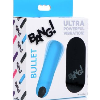 Bang Vibrating Bullet With Remote Control - Blue
