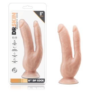Dr. Skin - 8 Inch Dp Cock - Vanilla