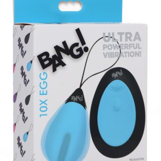 Bang - 10x Silicone Vibrating Egg - Blue