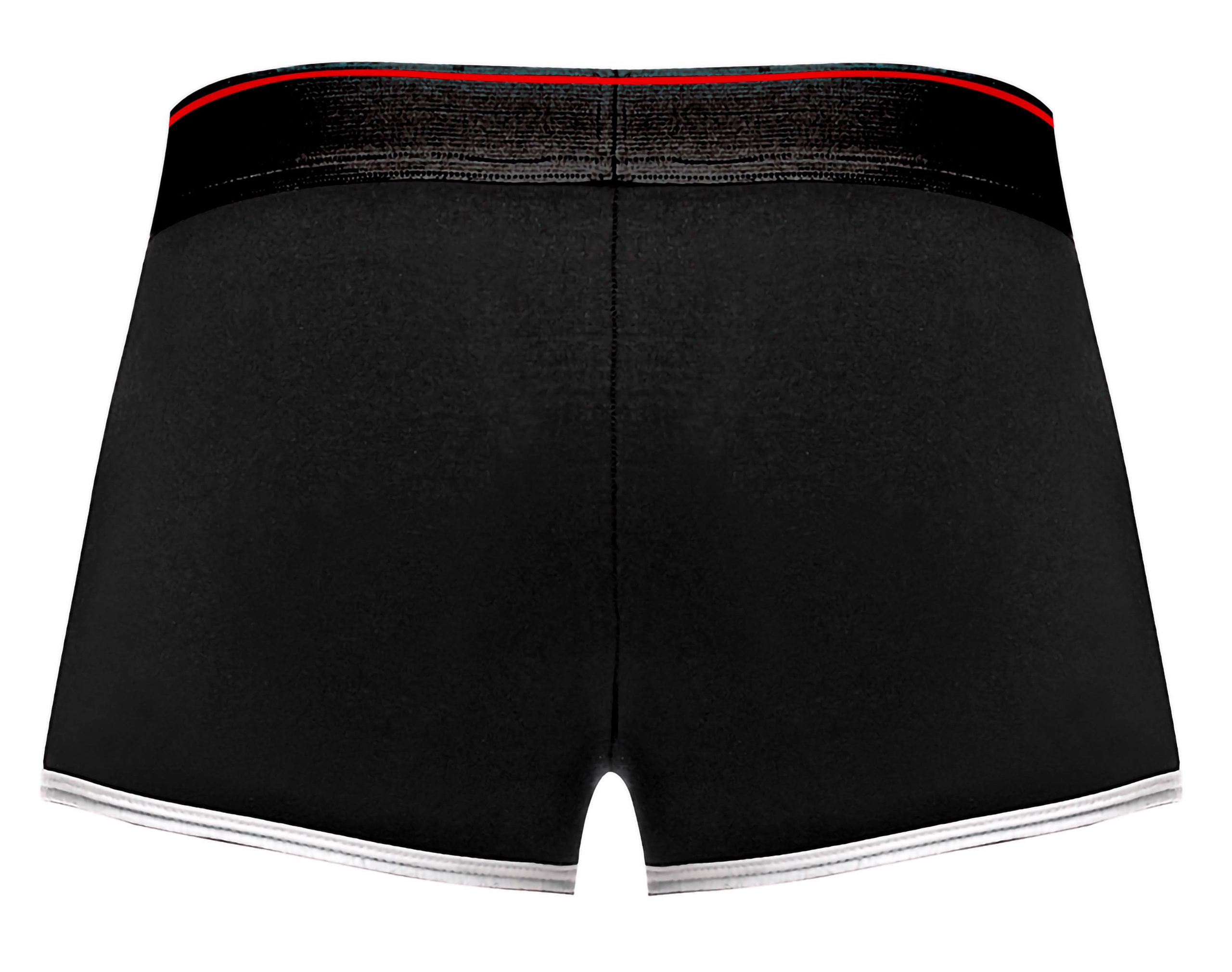 Retro Sport Panel Short- X-Large - Black/ Red