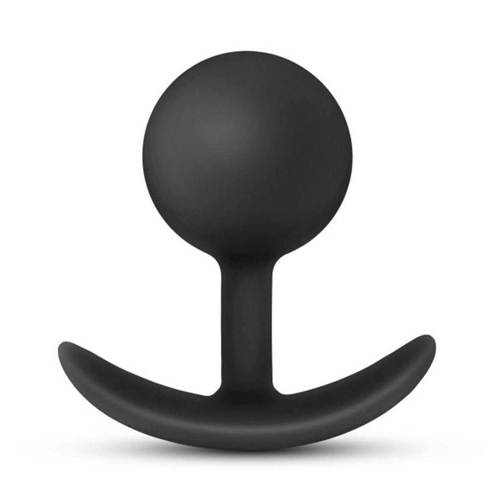 Anal Adventures - Platinum - Silicone Vibra Plug - Black
