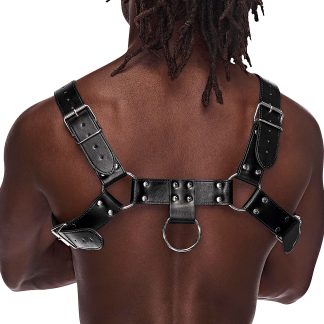 Aries Leather Harness - One Size - Black