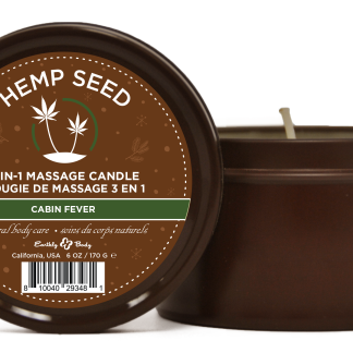 Hemp Seed 3-in-1 Massage Candle Cabin Fever 6oz/ 170 G