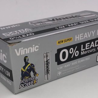 Vinnic Extra Heavy Duty AAA Batteries - 2 Pc./ Shrink Pk. - 60 Pcs. Box