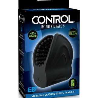 Vibrating Silicone Edger Trainer - Black
