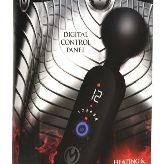 Thunder Wand 72x Silicone Heating Wand Massager - Black