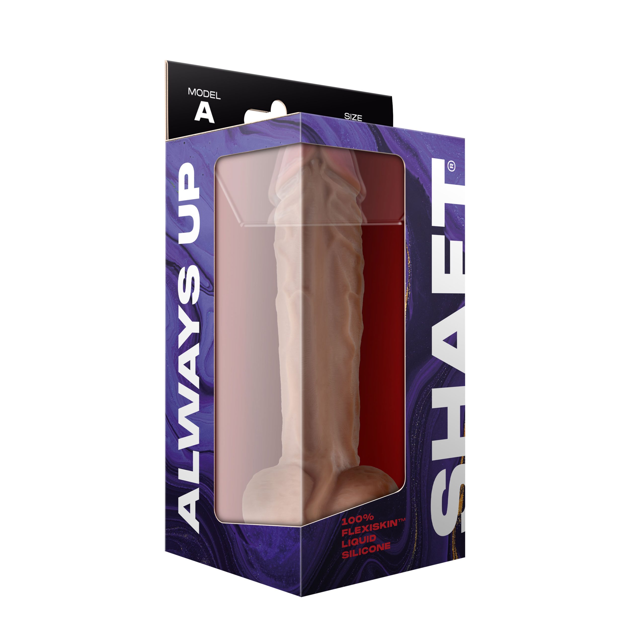Shaft - Model a 10.5 Inch Liquid Silicone Dong With Balls - Pine