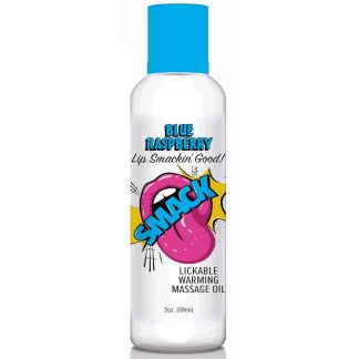 Smack Warming and Lickable Massage Oil - Blue Raspberry 2 Oz