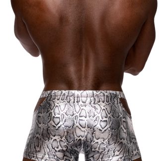 s'naked Pouch Short - X-Large - Silver/black
