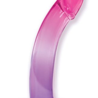 Shades, 8.25" Smoothie Jelly Tpr Gradient Dong - Purple and Pink