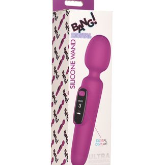 Bang Digital Silicone Wand - Purple