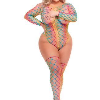 Taste the Rainbow Teddy and Thigh Hi Set - Rainbow