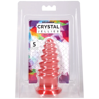 Crystal Jellies - Anal Twist - 5 Inch Pink