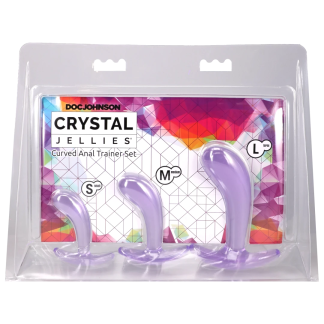 Crystal Jellies - Curved Anal Trainer Set Purple